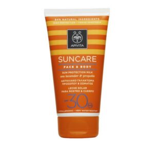 Apivita Suncare Face & Body Sea Lavender & Propolis SPF30 Sun Protection Milk 100ml