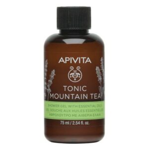 Apivita Tonic Mountain Tea Shower Gel Τονωτικό Αφρόλουτρο Με Αιθέρια Έλαια Τσάι Του Βουνού 75ml