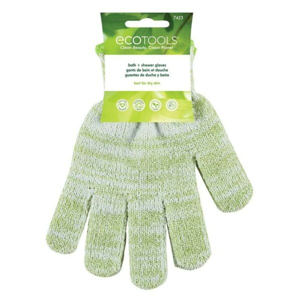 Ecotools Shower & Exfoliating Gloves Green