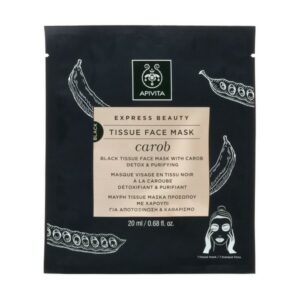 Apivita Express Beauty Black Tissue Carob Face Mask 20ml