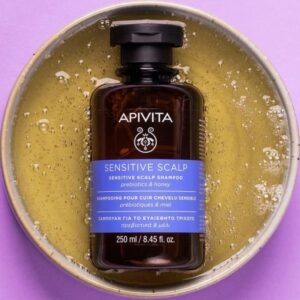 Apivita Sensitive Scalp Shampoo Prebiotics & Honey Σαμπουάν Για Ευαίσθητο Τριχωτό Με Πρεβιοτικά & Μέλι 250ml