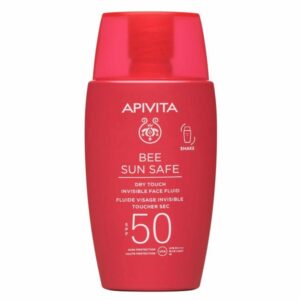 Apivita Bee Sun Safe Dry Touch Face Fluid SPF50+ Αντηλιακό Προσώπου Με Λεπτόρευστη Υφή 50ml.