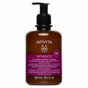 Apivita Intimate Lady Daily Gentle Creamy Cleanser Καθημερινό Απαλό Τζελ Καθαρισμού Ευαίσθητης Περιοχής 300ml