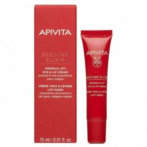 Apivita Beevine Elixir Wrinkle Lift Eye & Lip Cream Αντιρυτιδική Κρέμα Ματιών & Χειλιών 15ml