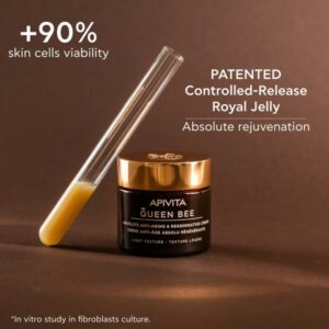 Apivita Queen Bee Absolute Anti-Aging & Regenerating Cream Κρέμα Αντιγήρανσης & Αναγέννησης Ελαφριάς Υφής Με Βασιλικό Πολτό 50ml