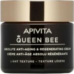 Apivita Queen Bee Absolute Anti-Aging & Regenerating Cream Κρέμα Αντιγήρανσης & Αναγέννησης Ελαφριάς Υφής Με Βασιλικό Πολτό 50ml