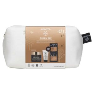 Apivita Queen Bee Promo Set Absolute Anti-Aging & Regenerating Light Cream 50ml & Cleansing Milk 50ml & Face Mask Royal Jelly 2x8ml
