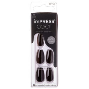 Kiss Impress Color Nail -All Black