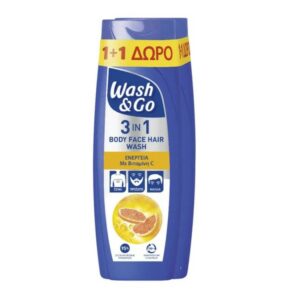 Wash & Go 3-In-1 Vitamin C Shampoo 360ml (1+1)
