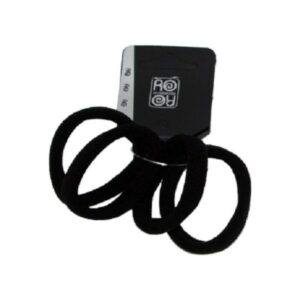 Ro Accessories Λάστιχο Μαλλιών 4cm Σετ 4 τμχ. 03-0040 Μαύρο