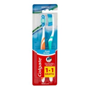 Colgate Triple Action Medium Toothbrush 2 τμχ.