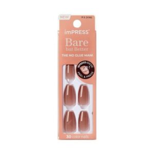Kiss Impress Bare But Better Color Nails Flare 30 τμχ.