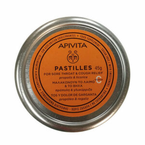 Apivita Pastilles Mε Πρόπολη & Γλυκόριζα Για Τον Πονόλαιμο & Τον Βήχα 45gr