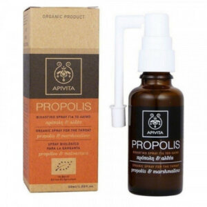 Αpivita Propolis Βιολογικό Spray Για Το Λαιμό Με Πρόπολη & Αλθαία 30ml