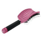 Niobe Βούρτσα Μαλλιών Πλαστική Happy Hair Brush Pink Νο Β-1041
