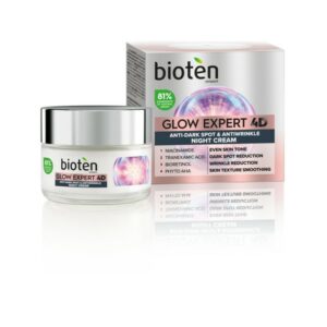 Bioten Glow Expert 4D Anti-Dark Spot & Antiwrinkle Night Cream Κατά Των Πανάδων & Των Ρυτίδων 50ml