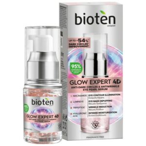 Bioten Glow Expert 4D Anti-Dark Circles & Antiwrinkle Eye Pearl Serum Αντιρυτιδικός Ορός Ματιών 15ml
