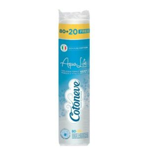 Cotoneve Aqua Life Cotton Pads 80+20 Pieces Free