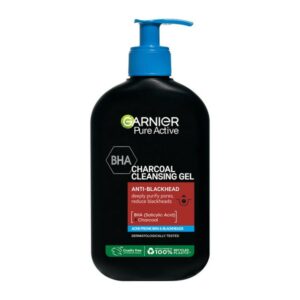 Garnier Pure Active Charcoal Cleansing Gel Καθαρισμού Προσώπου Με Άνθρακα 250ml