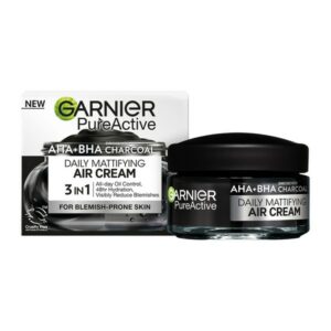 Garnier Pure Active Aha+bha Charcoal Daily Mattifying Air Cream Ενυδατική Κρέμα Προσώπου 50ml