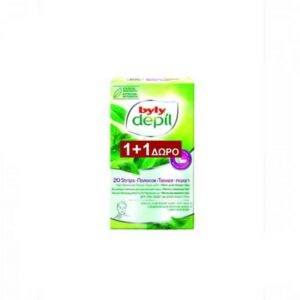 Byly Depil Turbo Mint Strips Αποτριχωτικές Ταινίες Σώματος 12τμχ (1+1)