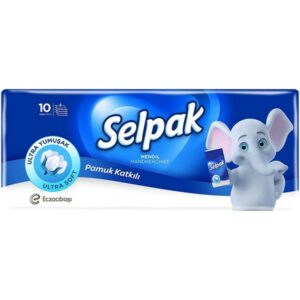 Selpak Super Soft Χαρτομάντηλα 4 Φύλλων 10τμχ