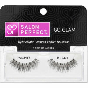 Salon Perfect Go Glam Wispies Black Lashes Mαύρες Βλεφαρίδες 1σετ