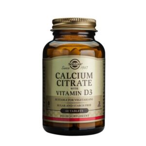 Solgar Calcium Citrate With Vitamin D3 60tabs