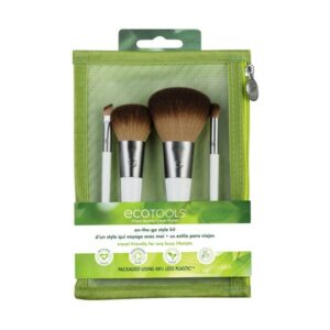 Ecotools I Need On The Go Style Kit Σετ Mε 4 Πινέλα Μακιγιάζ Σε Νεσεσέρ