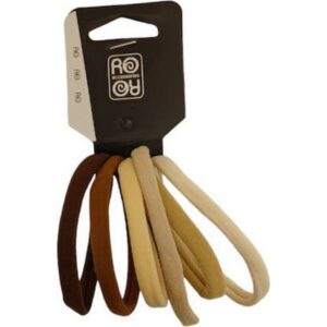 Ro Accessories Λαστιχάκια Μαλλιών Natural Colors (04-0055) Σετ 6τμχ