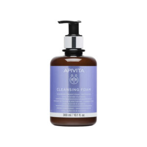 Apivita Cleansing Foam Face & Eyes Κρεμώδης Αφρός Καθαρισμού Για Πρόσωπο & Μάτια Με Ελιά & Λεβάντα 300ml