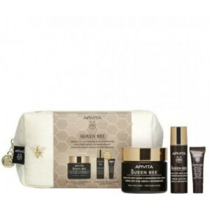 Apivita Promo Set Queen Bee Anti Aging Cream 50ml & Anti Aging Serum 10ml & Anti Aging Eye Cream 2ml