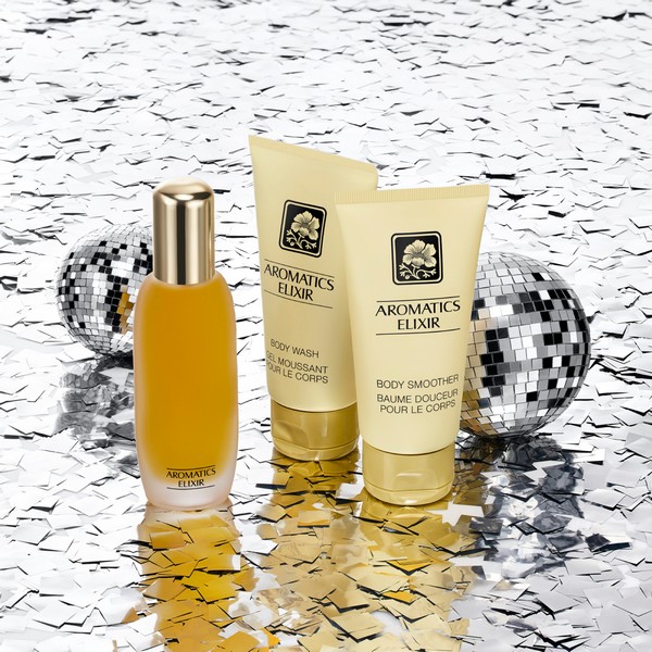 Clinique Aromatics Elixir 3 Ways Set Elixir Perfume 45ml & Body Smoother 75ml & Body wash 75ml