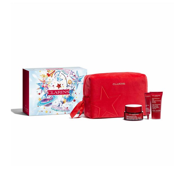 Clarins Super Restorative Set Super Restorative Day Cream 50ml & Super Restorative Night Cream 15ml & Total Eye Lift 7ml