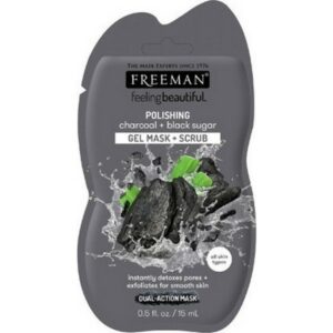Freeman Polishing Charcoal & Black Sugar Gel Face Mask+Scrub 15ml