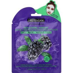 Freeman Deep Clearing Tea Tree & Blackberry Sheet Mask 25ml
