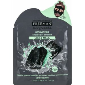 Freeman Detoxifying Charcoal & Sea Salt Sheet Mask 15ml