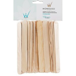 Monouso ItalWax Ξύλινες Σπάτουλες Για Αποτρίχωση 14cm Standard 100τμχ