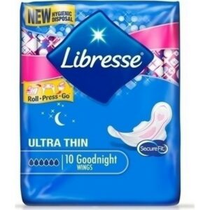 Libresse Ultra Goodnight Large Wings Σερβιέτες 10τμχ