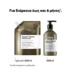 L’Oréal Professionnel Serie Expert Absolut Repair Molecular Σαμπουάν Μοριακής Επανόρθωσης Χωρίς Θειικά ‘Αλατα Για ταλαιπωρημένα Μαλλιά Refill 500ml