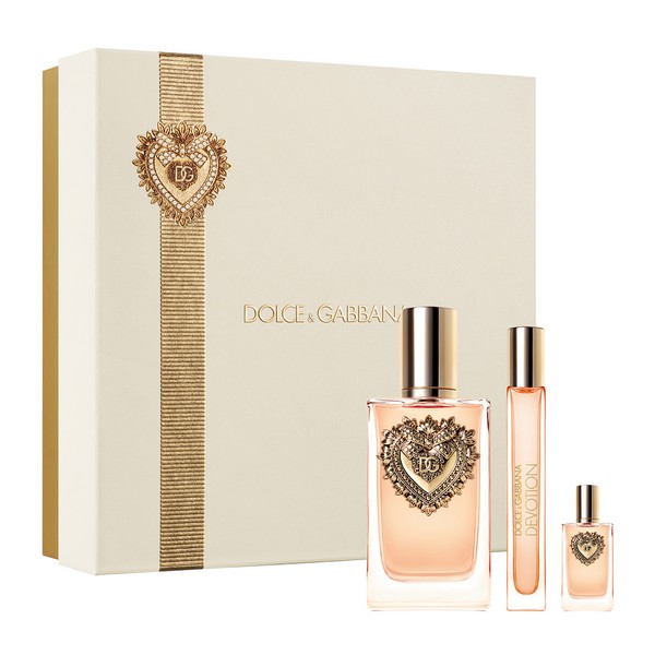 Dolce Gabbana Devotion Set Eau De Parfum 100ml & Travel Spray 10ml & Miniature 5ml