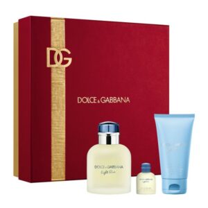 Dolce Gabbana Light Blue Pour Homme Set Eau De Toilette 75ml & Shower Gel 50ml & Miniature 5ml