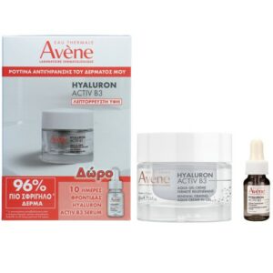 Avene Promo Set  Hyaluron Activ B3 Cell Renewal Aqua Cream-in-Gel Light Texture 50ml & Concentrated Plumping Serum 10ml