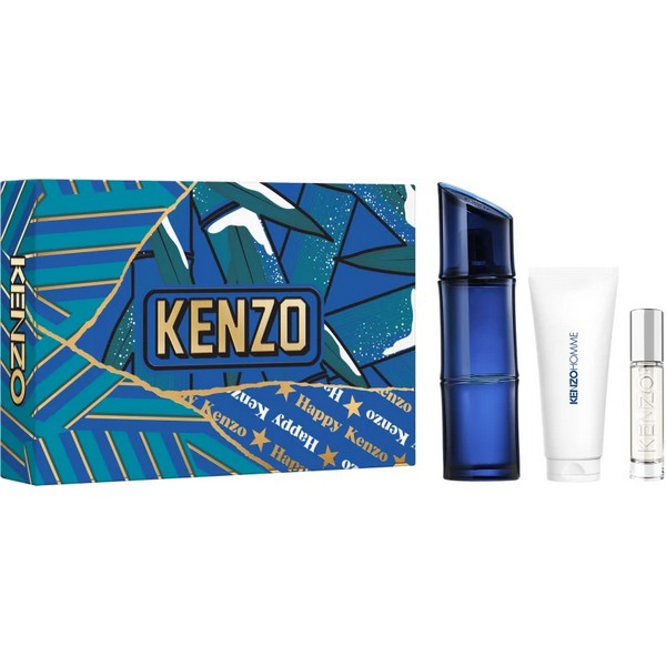 Kenzo Homme Intense Set Eau De Toilette 110ml & Travel Spray 10ml & Shower Gel 75ml