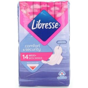 Libresse Comfort & Security Maxi Νormal Σερβιέτες Με Φτερά 14τμχ