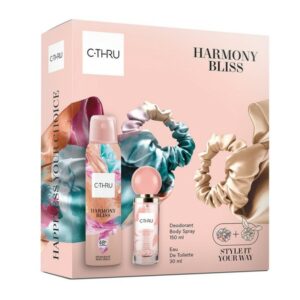 C-Thru Harmony Bliss Set EDT 30ml & Deodorant Spray 150ml & & Scrunchies