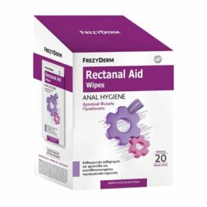 Frezyderm Rectanal Aid Wipes Καθαρισμός & Ανακούφιση Tων Συμπτωμάτων Tων Αιμορροϊδων 20τεμ
