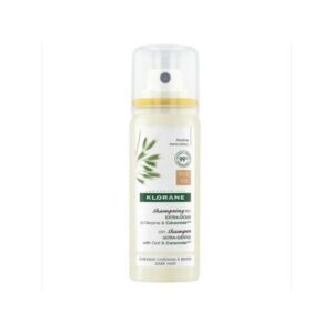 Klorane Dry Shampoo Ultra Gentle Oat & Ceramide Ξηρό Σαμπουάν Mε Βρώμη Για Σκούρα Μαλλιά 50ml