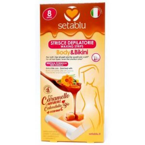 Setablu Ταινίες Aποτρίχωσης Caramello Σώματος & Μπικίνι Oil 8τμχ.