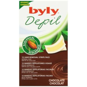 Byly Depil Chocolate Ταινίες Αποτρίχωσης Για Πρόσωπο 12τμχ